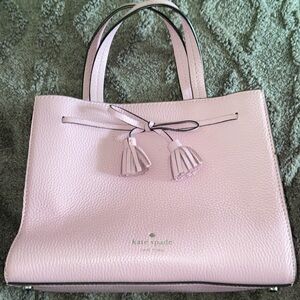 Kate Spade, small Satchel Crossbody with Tassels, long strap included.